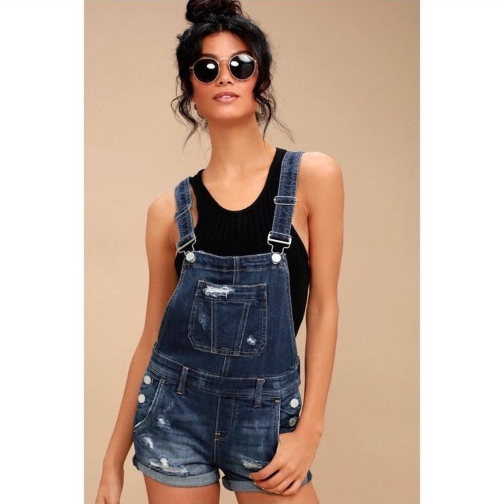 Blank NYC Destroyed Shortalls